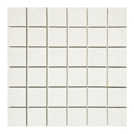 Tune Snow Square Mosaic 2 x 2 12 x 12 Porcelain Mosaic