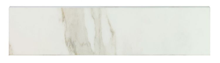 Classici Calacatta Gold Matte Bullnose 3 x 12 Italian Porcelain Trim