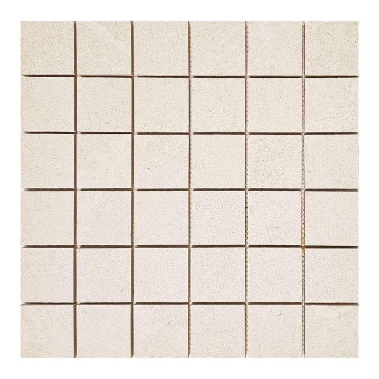 Tune Ivory Square Mosaic 2 x 2 12 x 12 Porcelain Mosaic