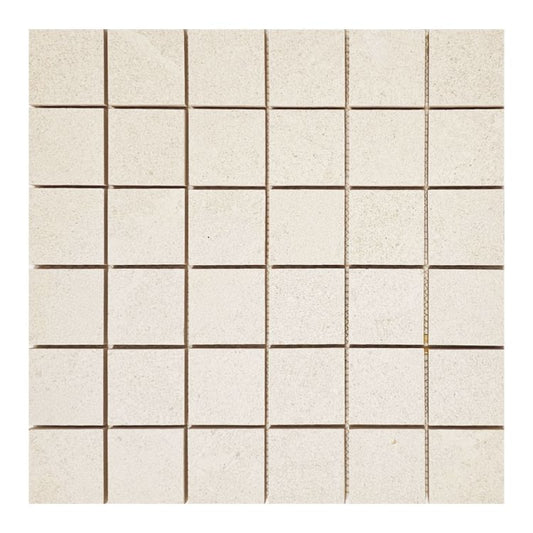 Tune Ivory Square Mosaic 2 x 2 12 x 12 Porcelain Mosaic
