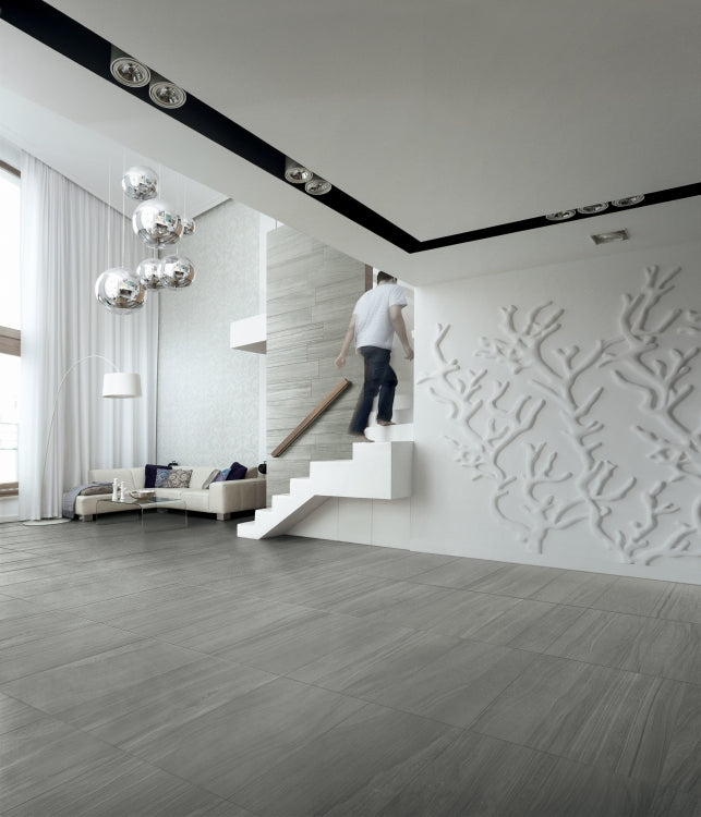 Artwork Acciaio 18 x 36 Italian Porcelain Tile