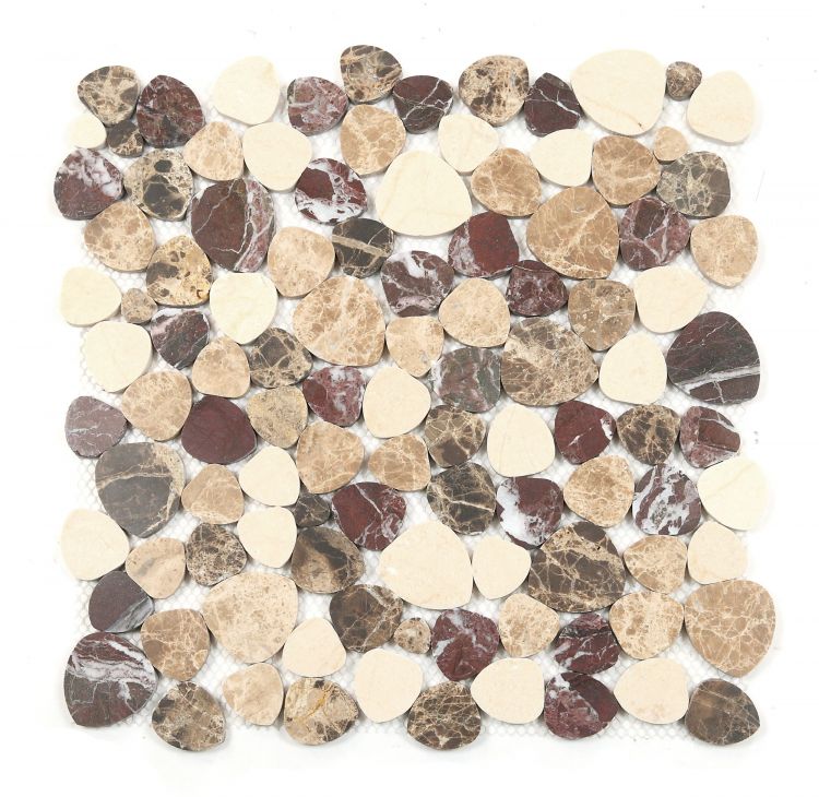 Aphrodite Burgundy Brown 12 x 12 Mosaic Tile