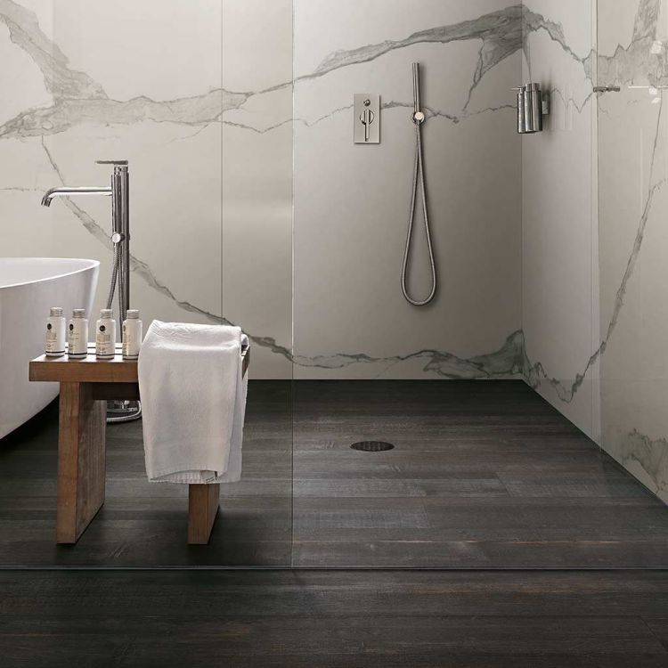 Deco Wood Black 10.5 x 71 Italian Porcelain Tile