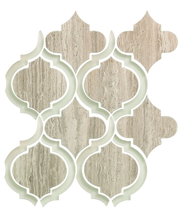 Alice Grey 9.75 x 11.75 Mosaic Tile