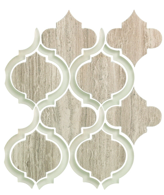 Alice Grey 9.75 x 11.75 Mosaic Tile
