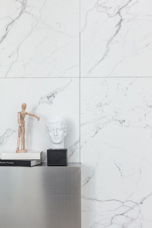 Malaysia Carrara Pre Matte 32 x 32 Marble Laminated Porcelain Tile