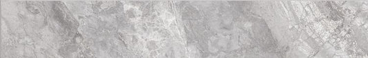 Supreme Silver Levigato Bullnose 2 x 12 Italian Porcelain Trim