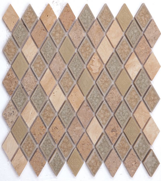 Swiss Diamond 11.5 x 12.5 Mosaic Tile