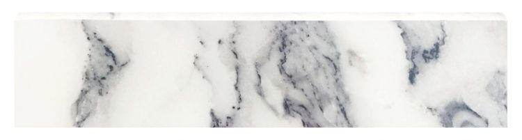 Origines Argent Matte Bullnose 3 x 12 Italian Porcelain Trim