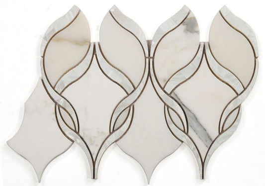 Prestige Pearl Calacatta 7.25 x 11.75 Mosaic Tile