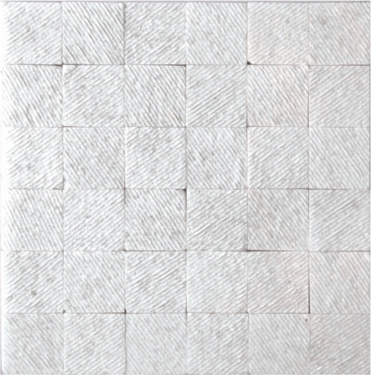 Textured Thassos 11.75 x 11.75 Mosaic Tile