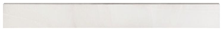 Akoya White Polished Bullnose 3 x 24 Italian Porcelain Trim