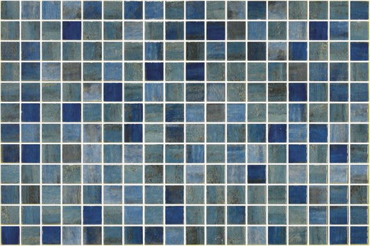 Vanguard Forest Blue 12.25 x 18.5 Mosaic Tile
