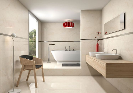 Vega Marfil Shine 24 x 48 Porcelain Tile