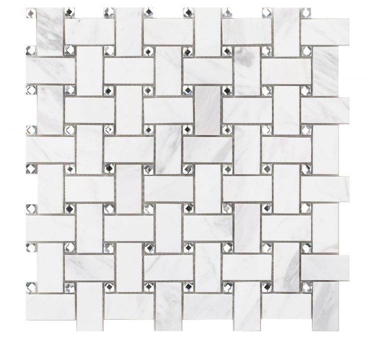 Cross White 12 x 12 Mosaic Tile