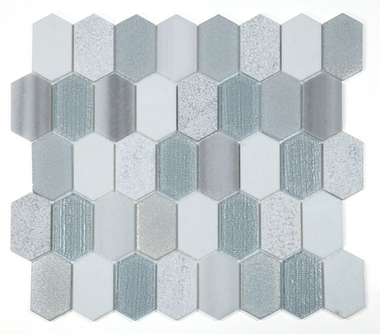 Montage Modern Grey 12.5 x 13.25 Mosaic Tile