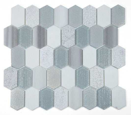 Montage Modern Grey 12.5 x 13.25 Mosaic Tile