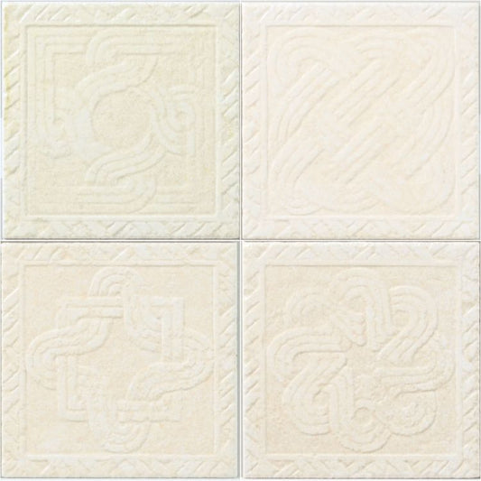 Ostuni Trame Avorio 8 x 8 Italian Porcelain Tile
