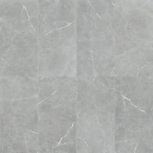 Malaysia Lava Natural Grey Matte 24 x 48 Marble Laminated Porcelain Tile