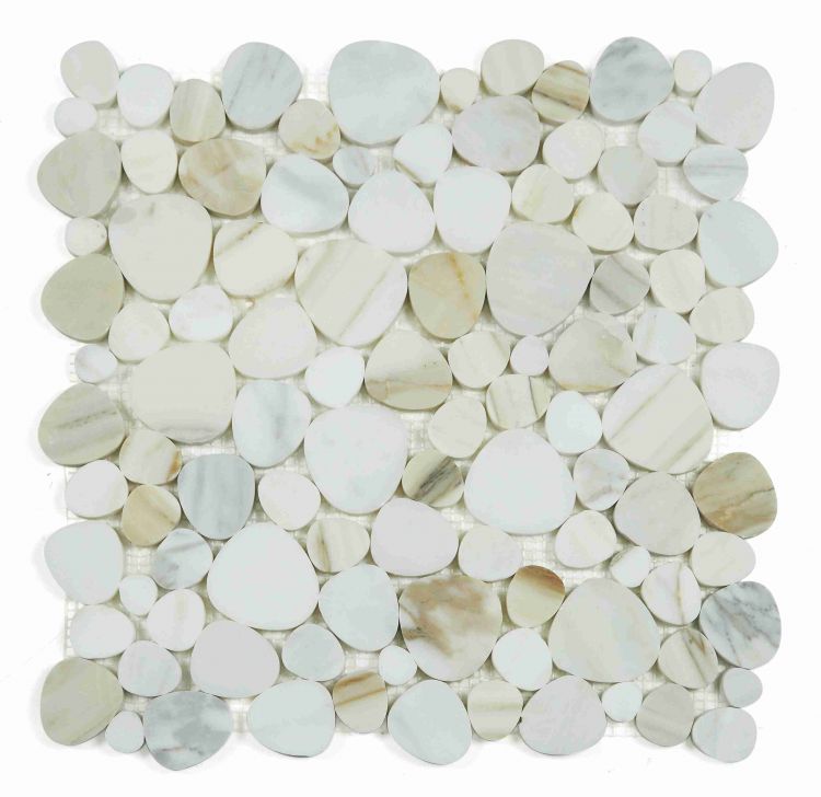 Aphrodite Calacatta Gold Honed 12 x 12 Mosaic Tile