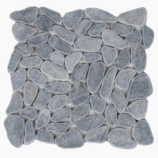 River Stone Stormy Grey 11.5 x 11.5 Mosaic Tile