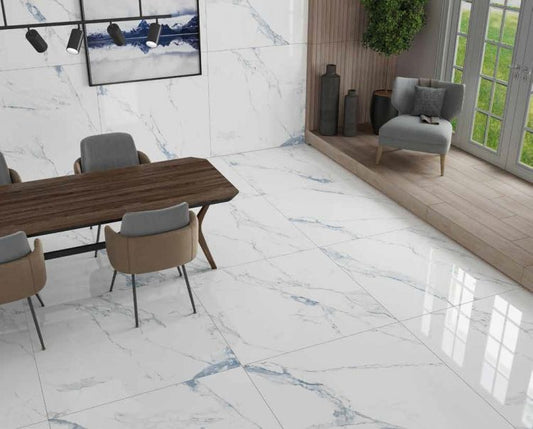 Marshall Blue Polished 24 x 48 Porcelain Tile