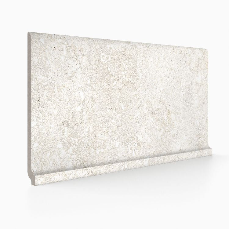 Untamed Wander White Cove Base 6 x 12 Porcelain Trim