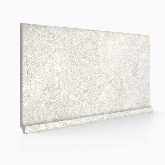 Untamed Wander White Cove Base 6 x 12 Porcelain Trim