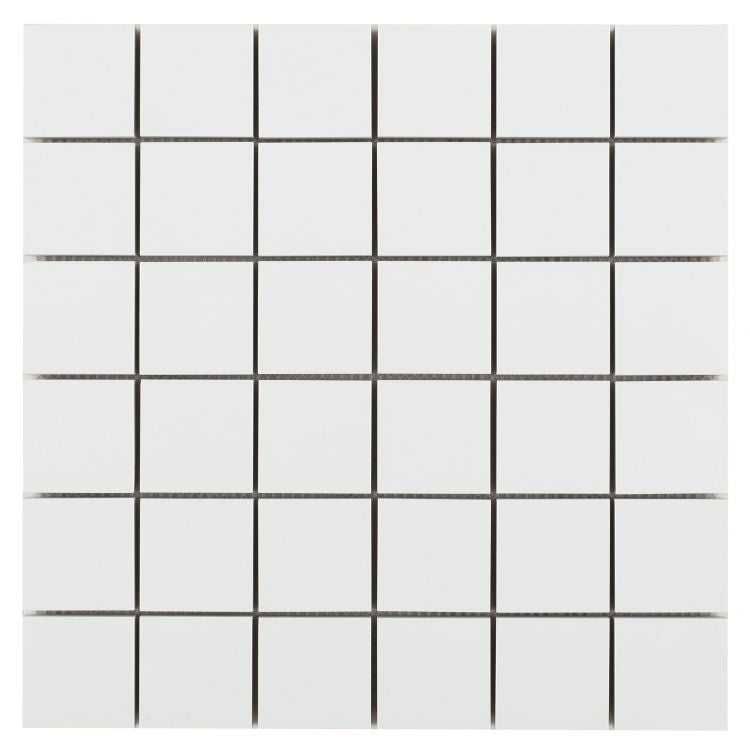 Malaysia Roy White Matte  Mosaic 12 x 12 Marble Laminated Porcelain Tile