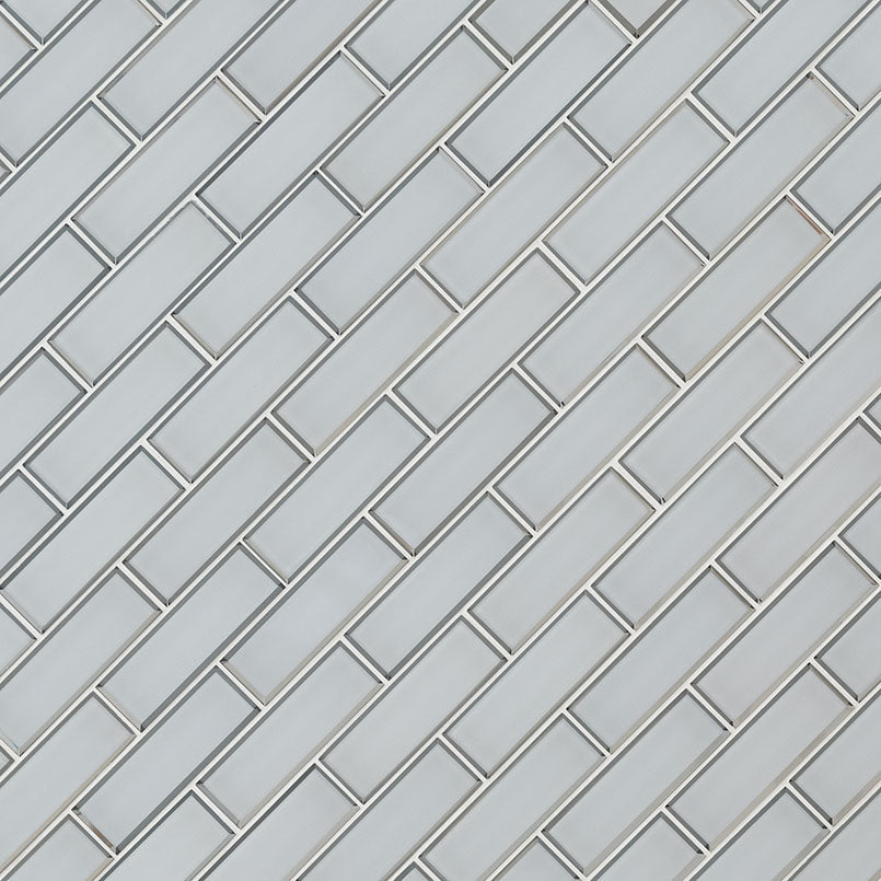 MSI Ice Bevel 2 x 6 Glass Subway Mosaic Tile - view 2