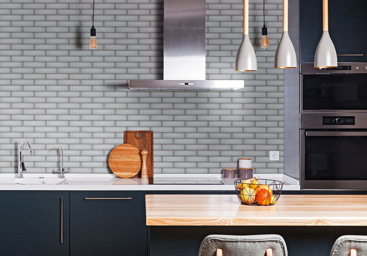 MSI Ice Bevel 2 x 6 Glass Subway Mosaic Tile - view 3