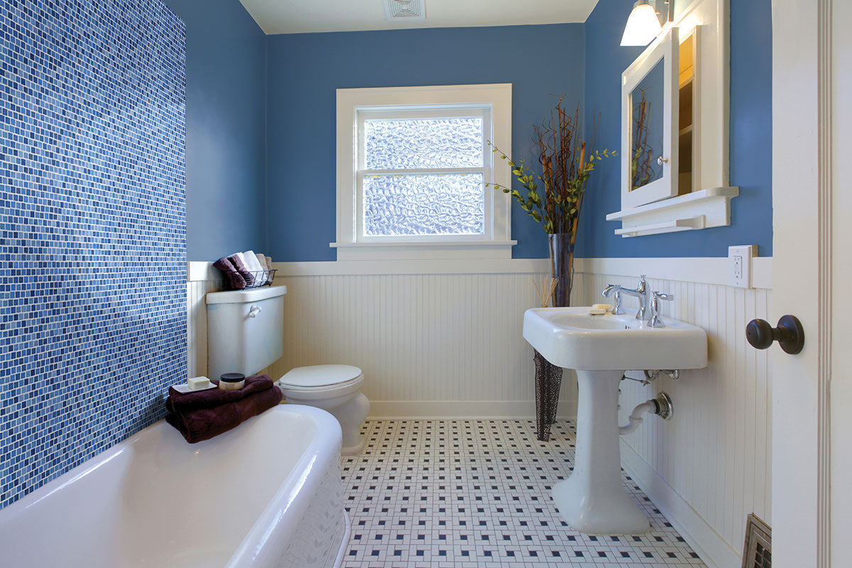 MSI Hawaiian Sky 1 x 1 Glass Mosaic Tile - view 2