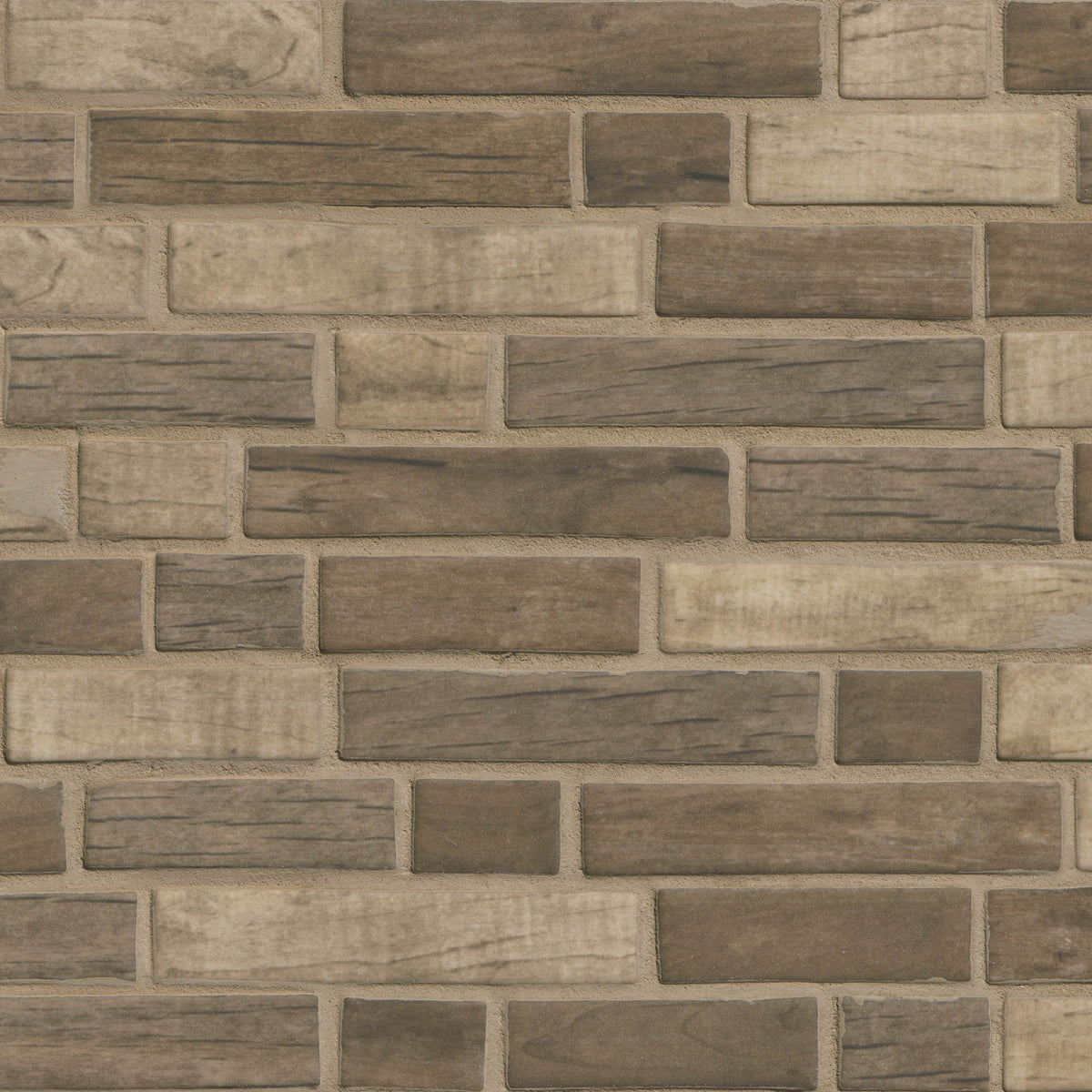 MSI Driftwood Interlocking Glass Mosaic Tile