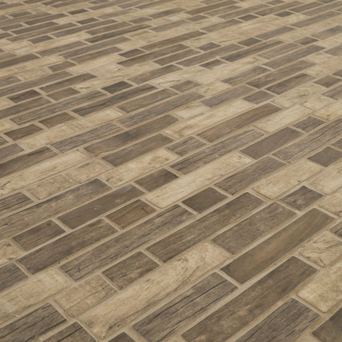 MSI Driftwood Interlocking Glass Mosaic Tile - view 2