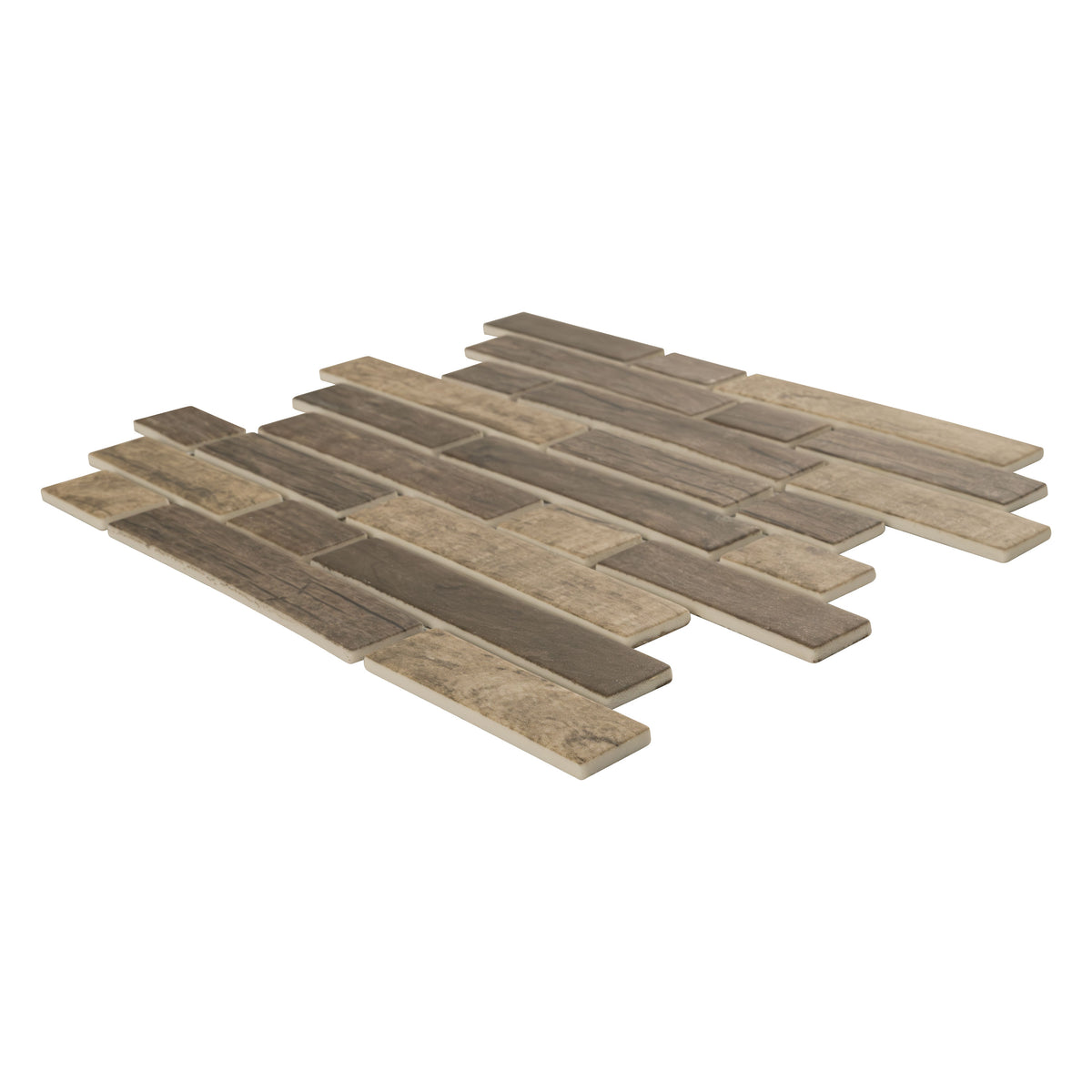 MSI Driftwood Interlocking Glass Mosaic Tile - view 3