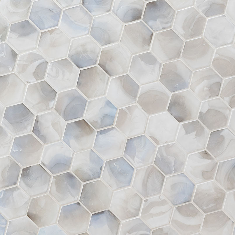 MSI Akoya Pearl 3 in. Hexagon Mosaic Tile - view 2
