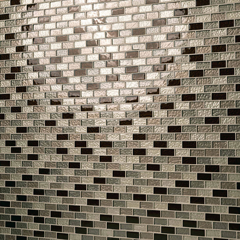 MSI Ayres Blend 1 x 2 Glass Mosaic Tile - view 2