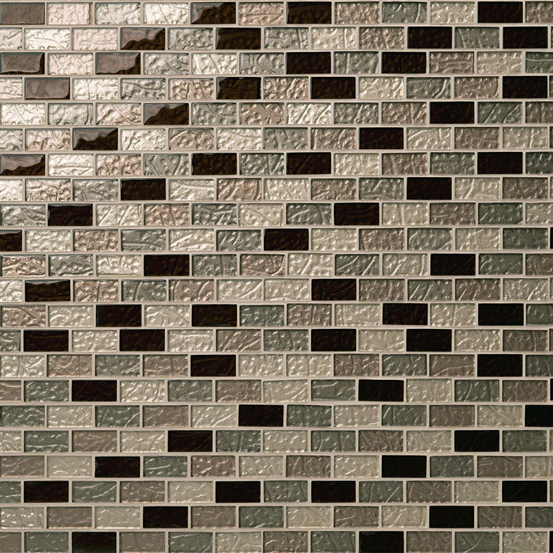 MSI Ayres Blend 1 x 2 Glass Mosaic Tile - view 3