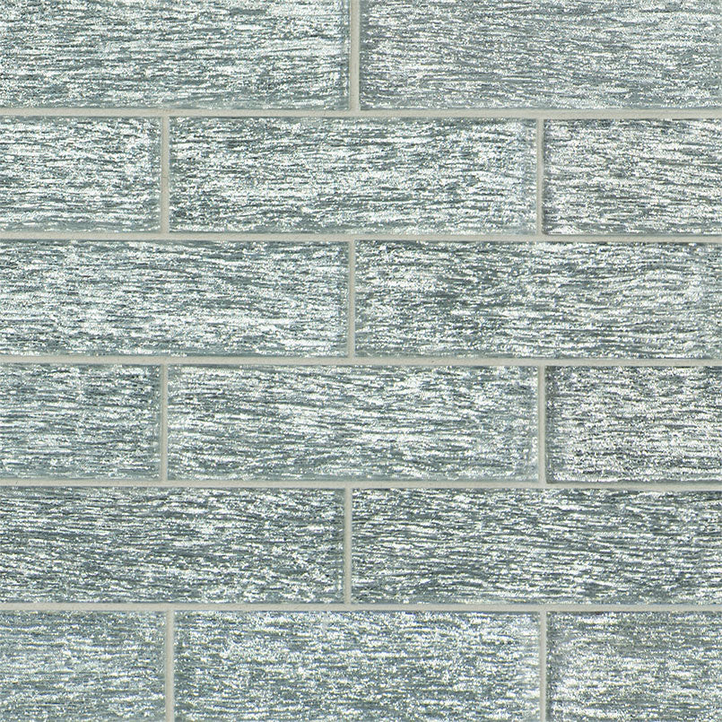 MSI Chilcott Bright 2 x 6 Glass Subway Mosaic Tile