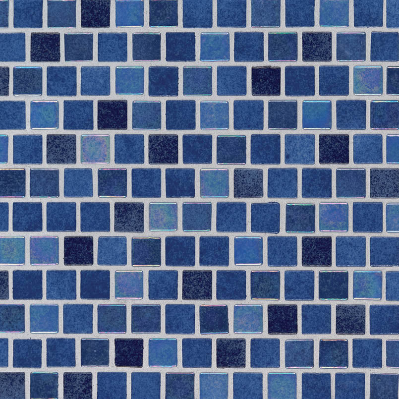 MSI Hawaiian Blue 1 x 1 Glass Mosaic Tile