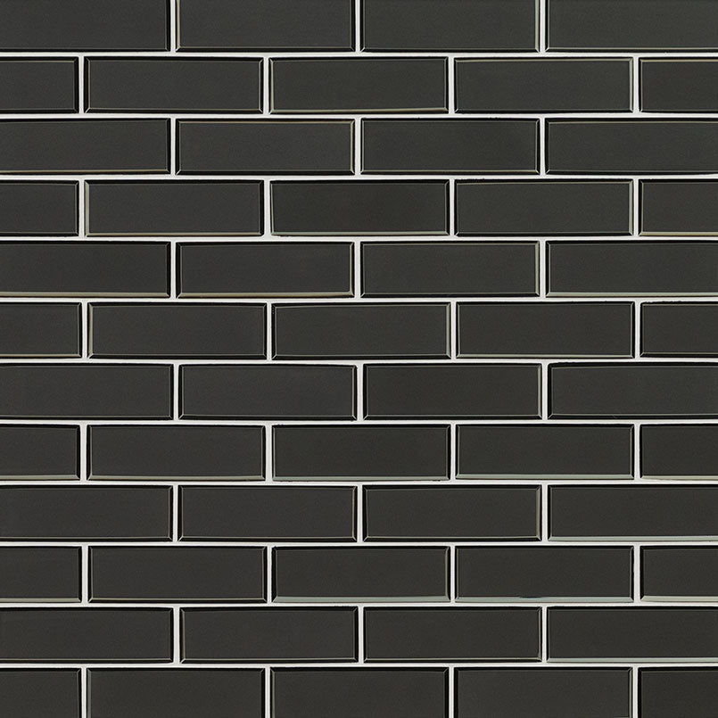 MSI Metallic Gray Bevel Subway Glass Mosaic Tile - view 3