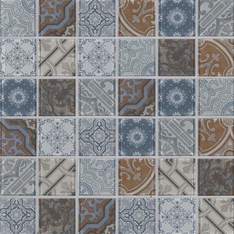 MSI Pasadena 2 x 2 Glass Mosaic Tile