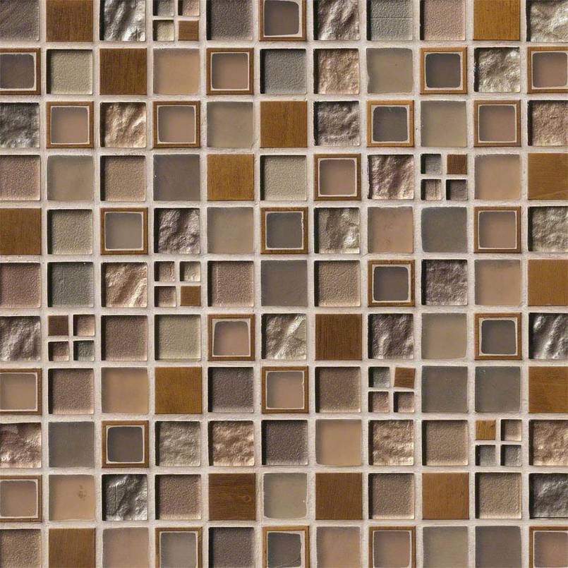 MSI Manhattan Blend Glass & Metal Mosaic Tile