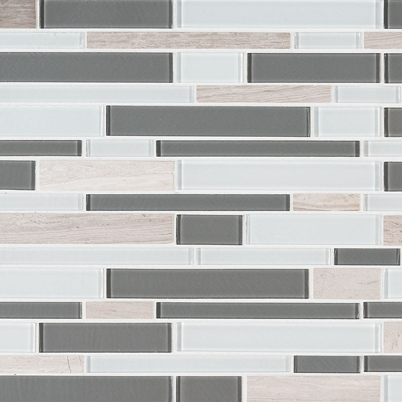 MSI Gray Cliff Interlocking Mosaic Tile