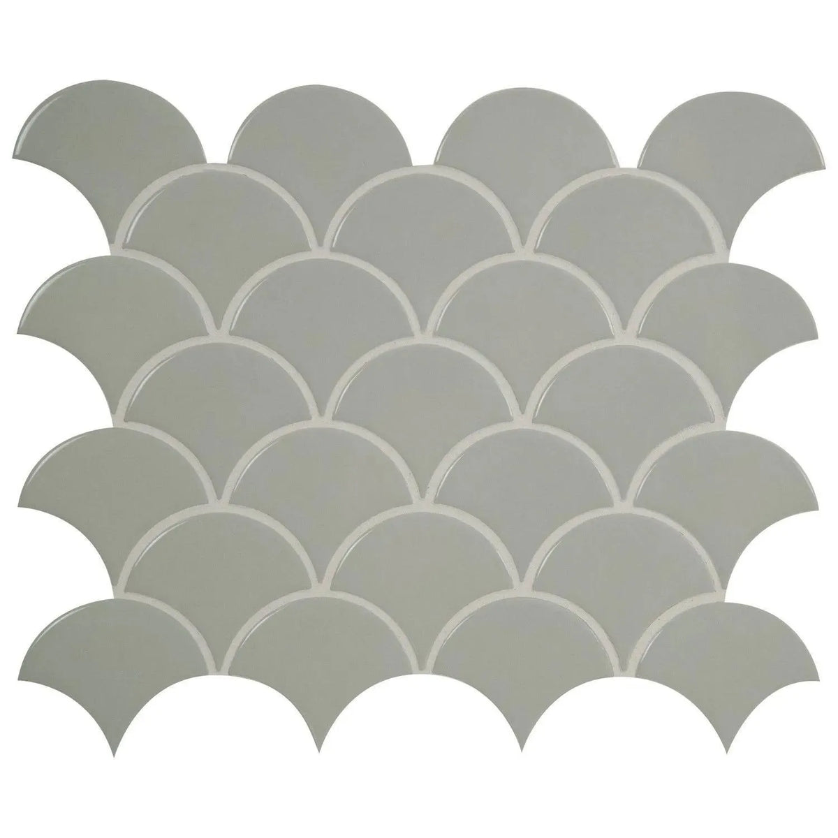 MSI Retro Gray Scallop mosaic sheet
