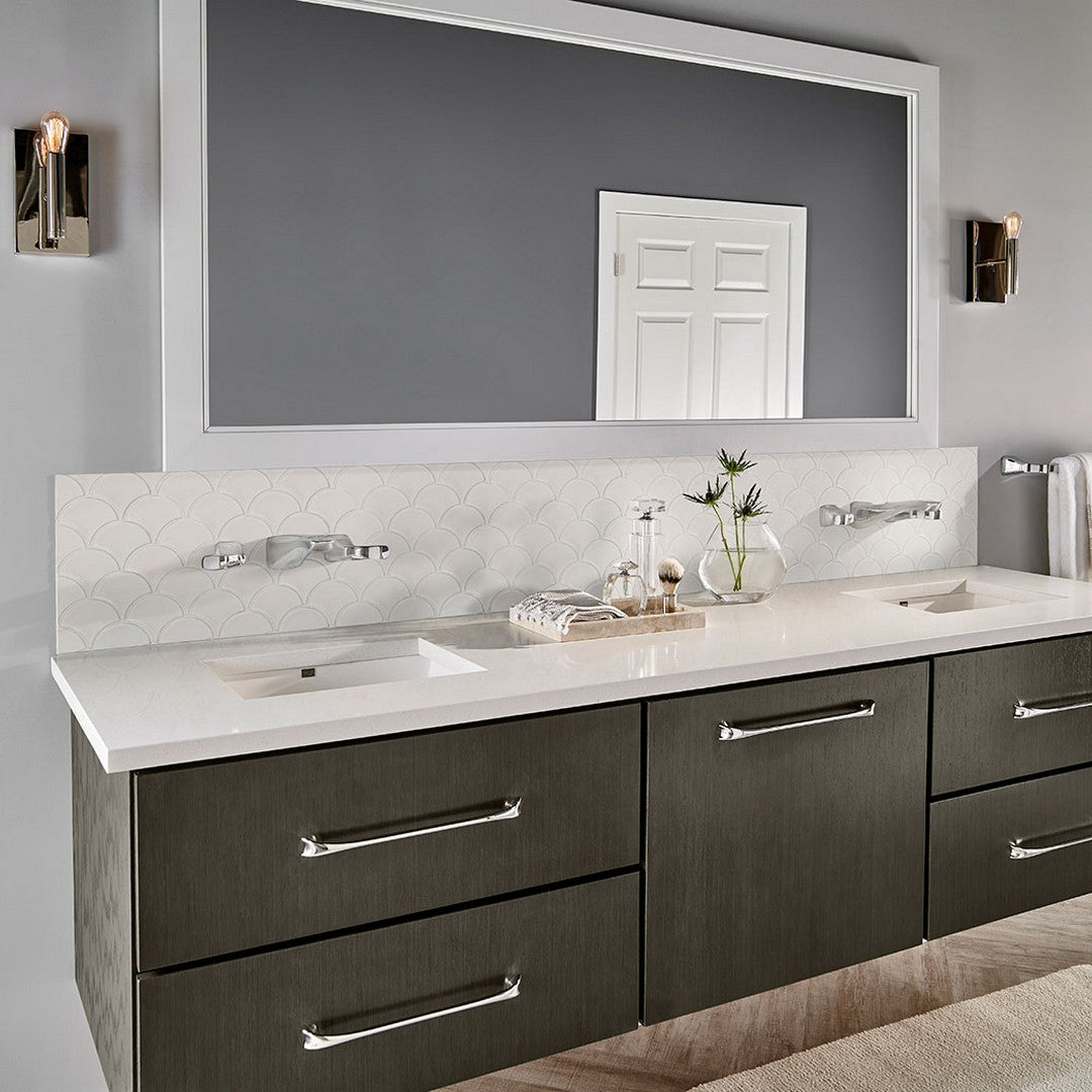 MSI Retro White Scallop bathroom installation