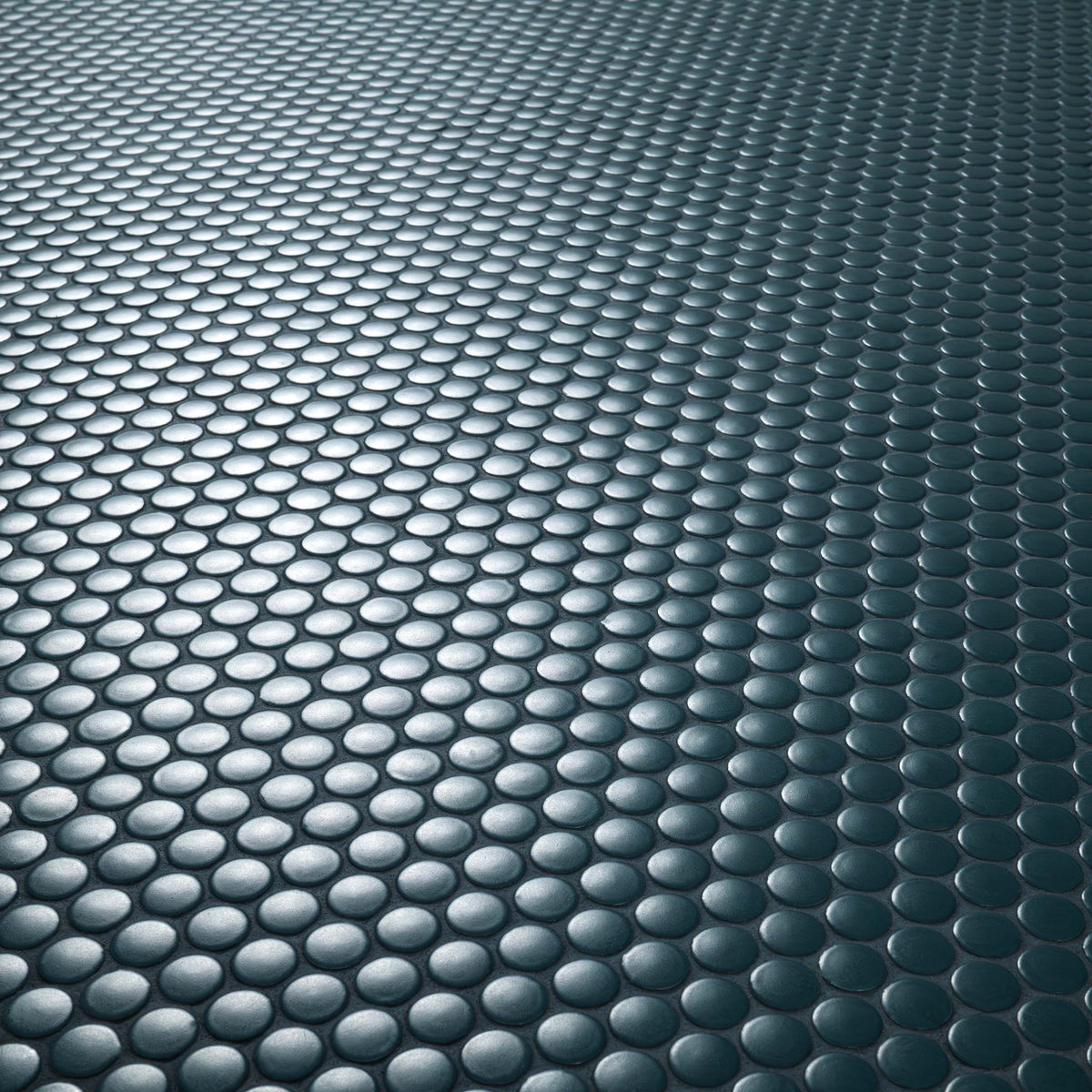 MSI Nocturne Blue Satin Penny Round Matte Porcelain Mosaic 2