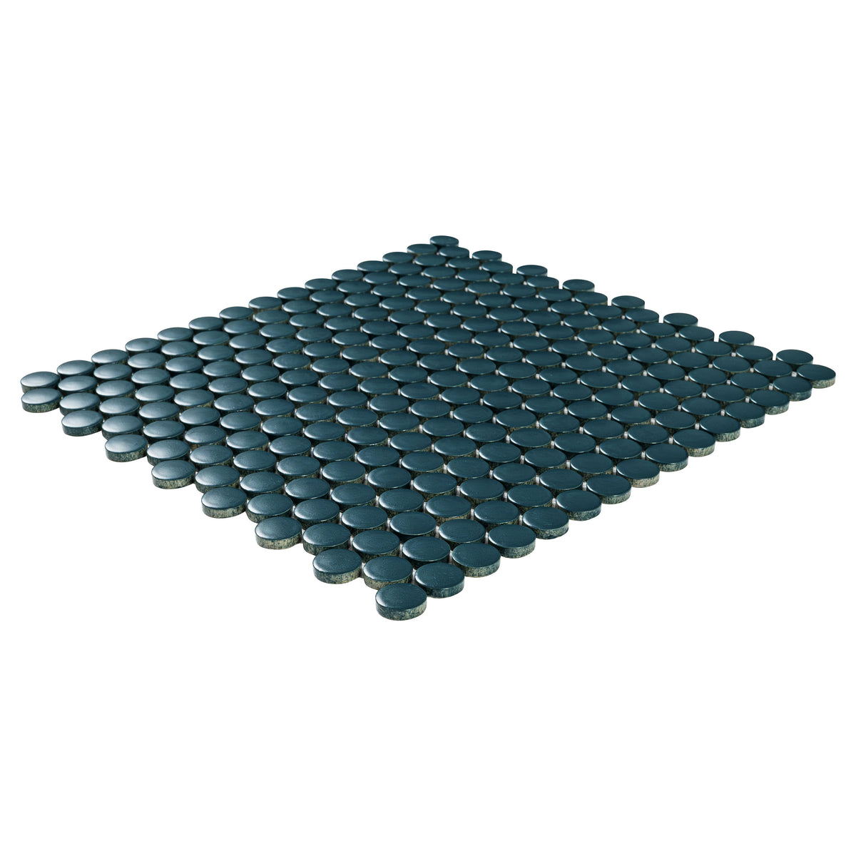 MSI Nocturne Blue Satin Penny Round Matte Porcelain Mosaic 3