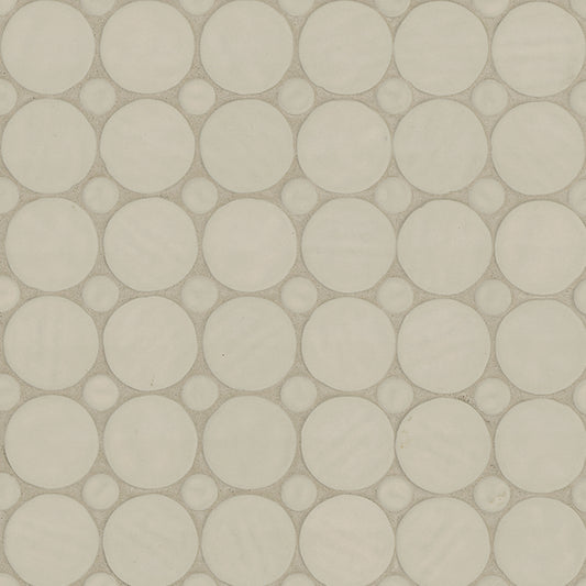 MSI Tierra Beige Multi-Size Penny Matte Porcelain Mosaic 1