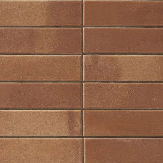 MSI Terracotta Subway 2" x 8" Stack Matte Porcelain Mosaic 1